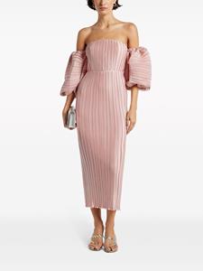 L'IDÉE Off-shoulder avondjurk - Roze