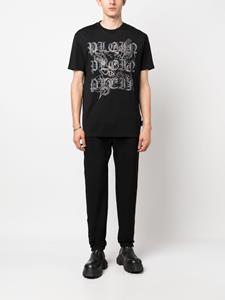 Philipp Plein T-shirt met logoprint - Zwart