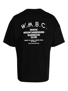 White Mountaineering T-shirt met print - Zwart
