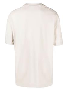 Calvin Klein Jeans T-shirt met geborduurd logo - Beige