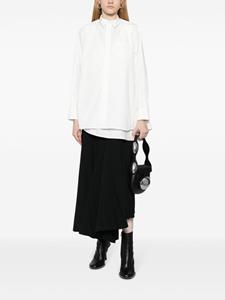 Sacai buttoned-fastening long-sleeve shirt - Wit