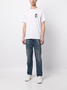 PS Paul Smith T-shirt met doodskopprint - Wit