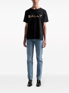 Bally T-shirt met metallic-logo - Zwart