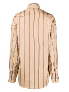 Litkovskaya Highway striped cotton shirt - Beige