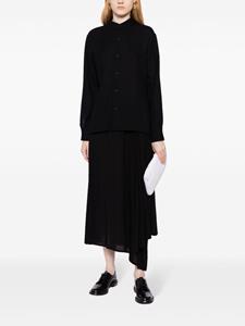 Yohji Yamamoto Wollen blouse - Zwart