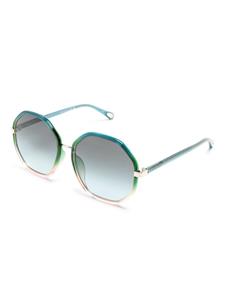 Chloé Eyewear Franky zonnebril met oversized montuur - Blauw