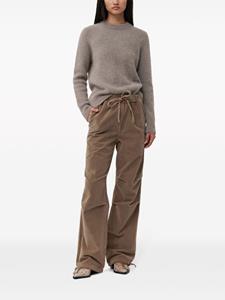 GANNI corduroy organic cotton trousers - Bruin