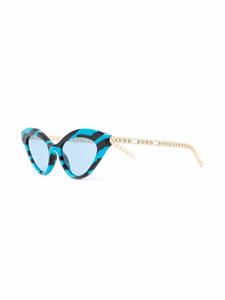 Gucci Eyewear Zonnebril met cat-eye montuur - Blauw