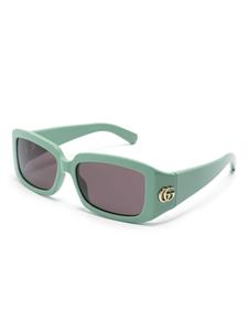 Gucci Eyewear Zonnebril met rechthoekig montuur - Groen