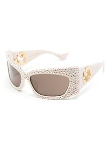 Gucci Eyewear Zonnebril met geometrisch montuur - Beige