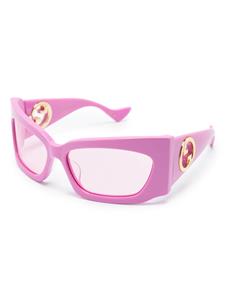 Gucci Eyewear Zonnebril met geometrisch montuur - Roze