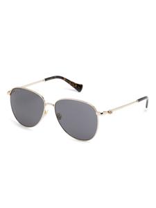 Gucci Eyewear Zonnebril met rond montuur - Bruin