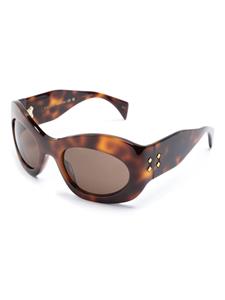 Gucci Eyewear Zonnebril met ovalen montuur - Bruin