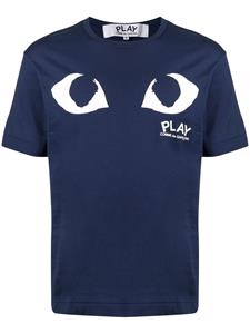 Comme Des Garçons Play eye print T-shirt - Blauw