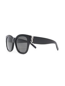 Saint Laurent Eyewear Zonnebril met rond montuur - Zwart