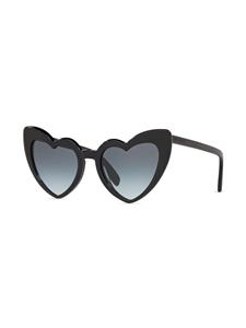 Saint Laurent Eyewear Zonnebril met cat-eye montuur - Zwart
