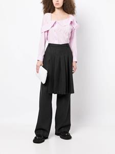 PushBUTTON Asymmetrische blouse - Roze