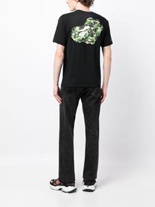 A BATHING APE T-shirt met camouflageprint - Zwart