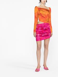 Ahluwalia Asymmetrische jurk - Oranje