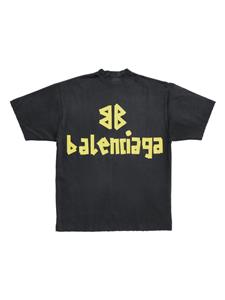 Balenciaga T-shirt met logoprint - 1055 -WASHED BLACK