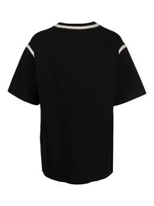Nanushka T-shirt met ronde hals - Zwart