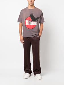 Rhude T-shirt met logoprint - Grijs