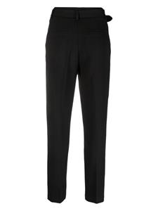 Blugirl logo-buckle tapered trousers - Zwart