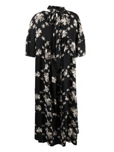 Bimba y Lola Maxi-jurk met bloemenprint - Zwart