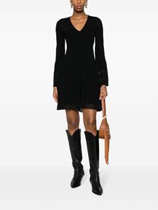 TWINSET Geribbelde maxi-jurk - Zwart