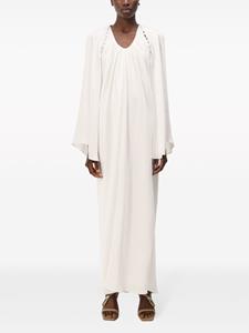 Simkhai Laurette maxi-jurk met cape - Wit