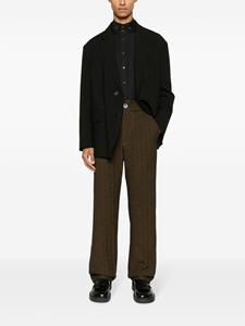 Vivienne Westwood Orb-embroidered poplin shirt - Zwart