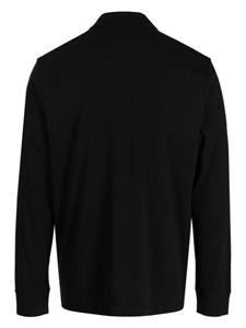 James Perse spread-collar jersey shirt - Zwart