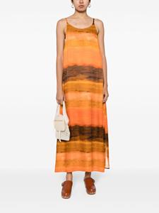 Helmstedt Maxi-jurk met print - Oranje