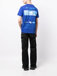 Off-White Katoenen T-shirt - Blauw