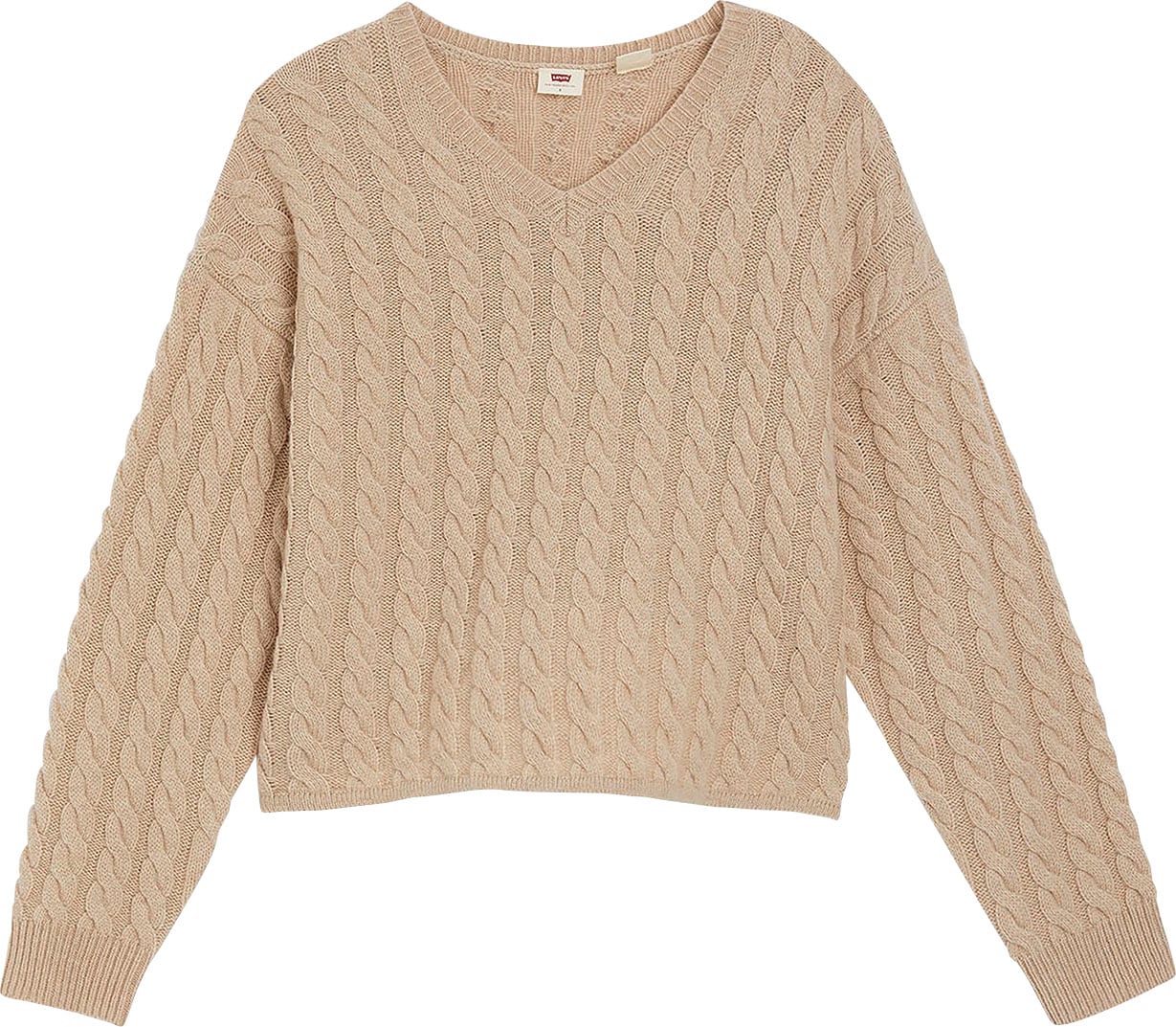 Levis Strickpullover "RAE SWEATER NEUTRALS", in Zopfstrick Muster