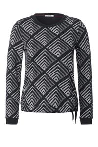 Cecil Sweatshirt "Pullover mit Glanzfasern", Strukturierte Qualität mit Metallfasern
