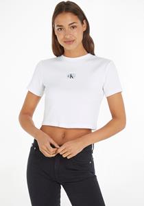 Calvin Klein Jeans T-shirt in fijnriblook, model 'BADGE'