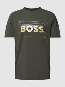 BOSS Green T-shirt met labelprint