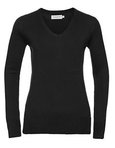 Russell Kleding Russell Z710F Ladies` V-Neck Knitted Pullover