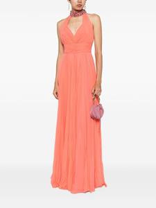 Jenny Packham Hali plissé maxi dress - Rood