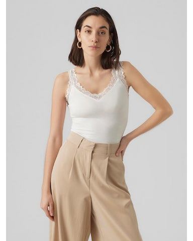 Vero Moda Kanten top VMROSA SL TOP JRS NOOS