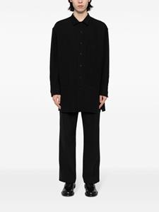 Yohji Yamamoto patch-pocket button-down shirt - Zwart