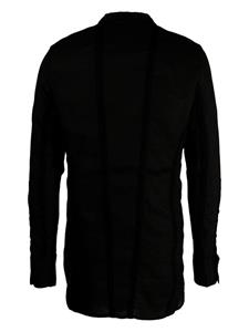 Masnada taped slim-cut shirt - Zwart