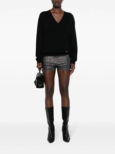 Versace La Greca cashmere jumper - Zwart