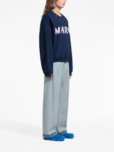 Marni Sweater met logoprint - Blauw