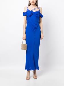 Rachel Gilbert Zijden maxi-jurk - Blauw