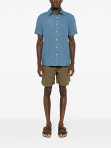 Osklen short-sleeve linen shirt - Blauw