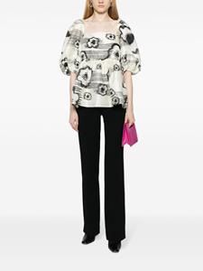 Stine Goya Kinsley floral-print blouse - Wit