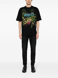 Versace T-shirt met borduurwerk - Zwart