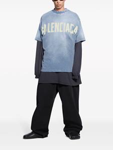 Balenciaga T-shirt met logo - Blauw